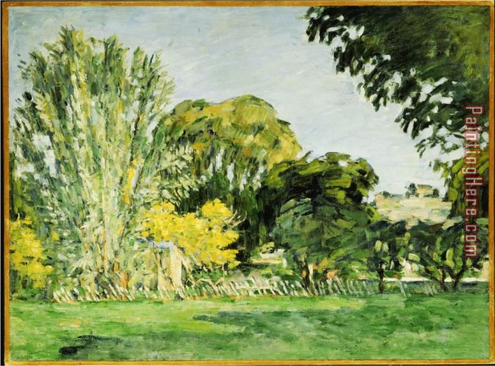 Paul Cezanne Trees at Jas De Bouffan